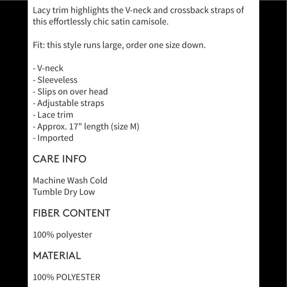 NWT! Free People Lace Camisole XS - Picture 5 of 5